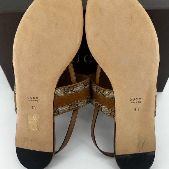 Gucci Leather Sandals - Size EU40 - Picture 6 of 6
